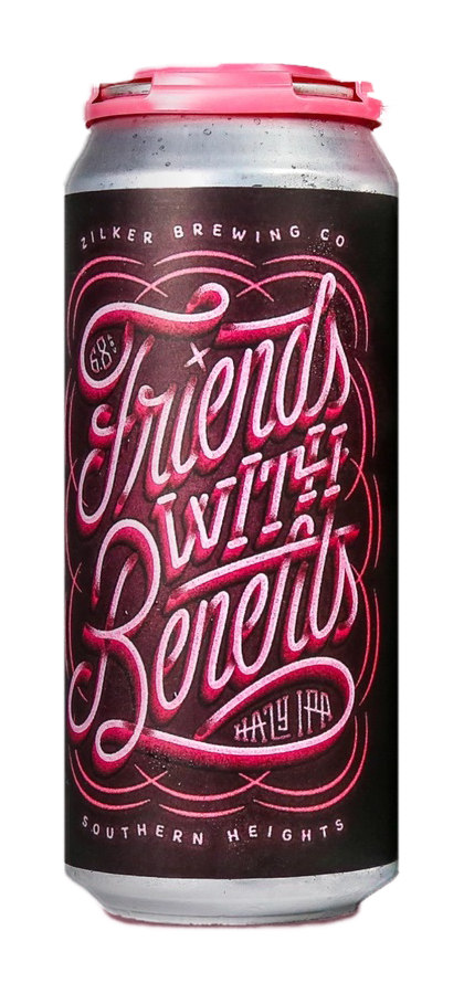 Lata cerveza ipa friends with benefits zilker brewing co 